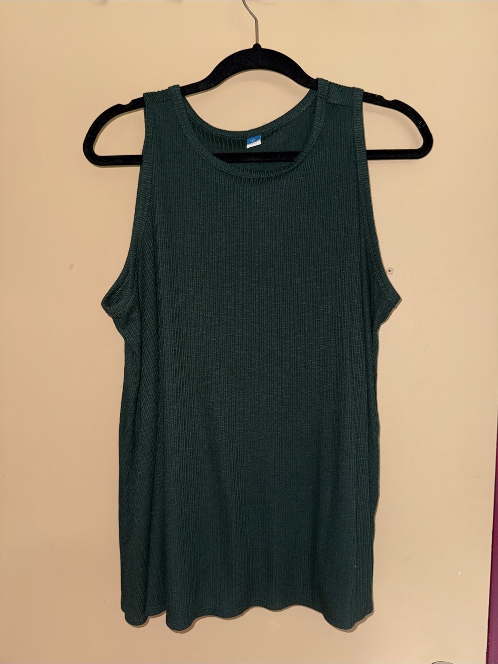 Old Navy Forest Green Ribbed Tank Top